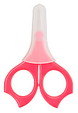 Детские ножницы Happy Baby Scissors для ногтей, с колпачком, Red