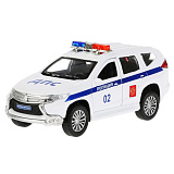 Модель машины Технопарк Mitsubishi Pajero Sport, Полиция, белая, инерционная