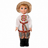 Кукла Фабрика Весна Мальчик в белорусском костюме, 30 см, пластмассовая