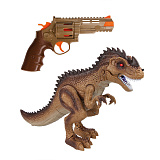 Набор Наша Игрушка Битва с тираннозавром, пистолет с ИК-лучом, 3 режима
