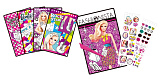 Набор для творчества Fashion Angels Мини-портфолио Барби, с восковыми мелками