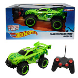 Машина на р/у Hot Wheels Багги Бигвил, со светом, зелёная