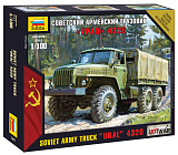 Сборная модель Звезда Советский армейский грузовик Урал 4320, 1/100