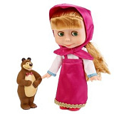 Кукла Карапуз Маша и Медведь. Маша с Мишкой, 25 см