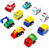 Набор игрушек Bebelot Пуллбэк Автомобили спецслужб, 5 см, 10 шт.
