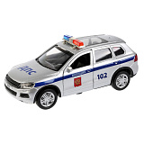 Модель машины Технопарк Volkswagen Touareg Полиция ДПС, инерционная, свет, звук