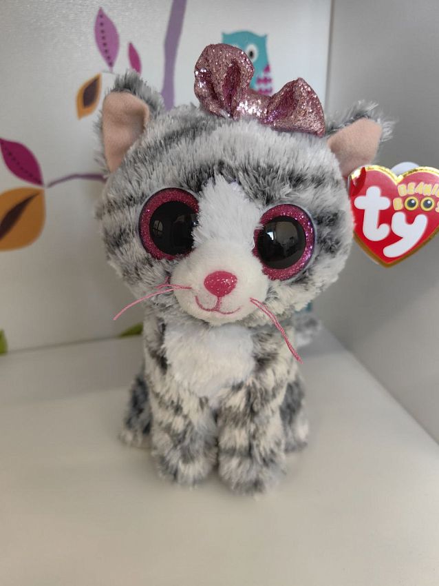 Мягкая игрушка Кики, кошка серая, 15 см - N8 Мягкая игрушка Кики, кошка серая, 15 см - фото N8