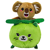 Мягкая игрушка Funky Plush Кенга. Коала с зеленым котиком, 15 см