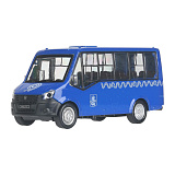 Модель машины Технопарк ГАЗель Next Citiline, синяя, инерционная