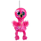 Мягкая игрушка Мульти-Пульти Фламинго, из пайеток, 15 см, без чипа, в пак.