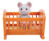 Игровой набор Village Story Малыш мышонок, с кроваткой