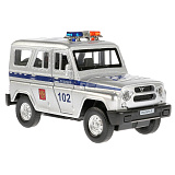Модель машины Технопарк УАЗ Hunter, Полиция, инерционная, свет, звук