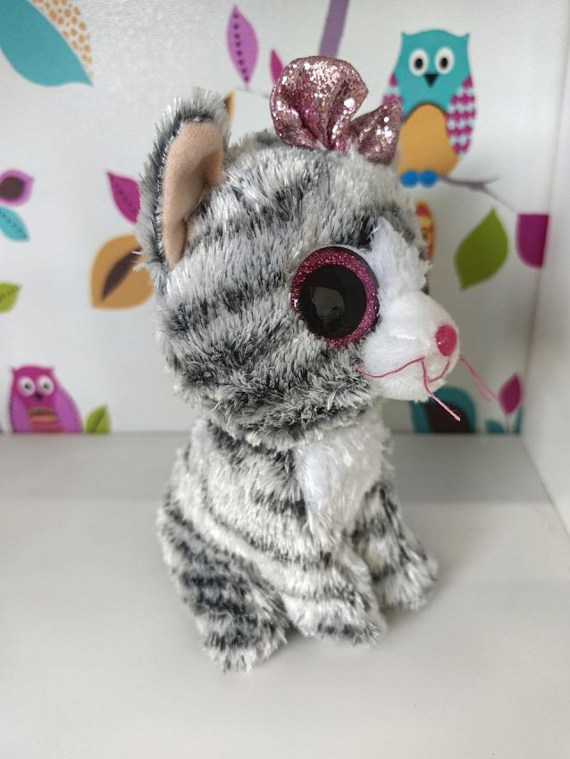 Мягкая игрушка Кики, кошка серая, 15 см - N5 Мягкая игрушка Кики, кошка серая, 15 см - фото N5