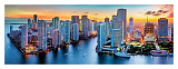 Пазл Trefl Майами в сумерки, 1000 дет., панорамный