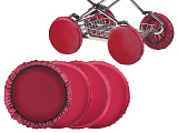 Чехлы на колеса коляски Roxy-Kids, 4 шт., бордовые, до 32 см