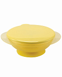 Тарелка Happy Baby Feebing Bowl глубокая, для кормления, с присоской, Yellow