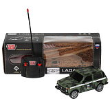 Модель машины Технопарк LADA 4х4 армейская, в камуфляже, на радиоуправлении, свет