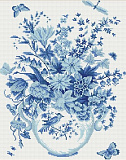 Картина мозаикой Molly В стиле гжель 40*50, 7 цветов