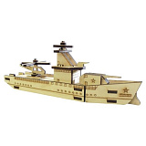 Cборная модель AltairToys Военный корабль, в собранном виде