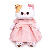 Мягкая игрушка BudiBasa Кошечка Ли-Ли, в розовом платье с люрексом, 27 см