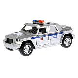 Модель машины Технопарк Бронемашина, Полиция, инерционная, свет, звук