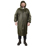 Плащ-дождевик ГрандМастер, хаки, на молнии, многоразовый, с ПВХ покрытием, р. 56-58 (XXL), 170-176 см