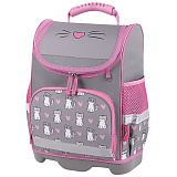 Ранец ЮнЛандия Wise Sweet Whiskers, 1 отделение, 3 кармана, устойчивое дно, 16L, 37x29х15 см