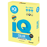 Бумага цветная IQ Сolor A4, 80 г/м2, 500 л., умеренно-интенсив, лимонно-желтая