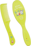 Набор щеток для волос Happy Baby Brush Comb Set, расческа и щетка, Lime