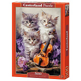 Пазл Castorland Музыкальные котята, 500 дет.