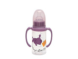 Бутылочка Happy Baby с ручками с силик. соской, 125 мл, фиолетовый
