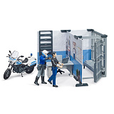 Игровой набор Bruder Полицейский участок, с мотоциклом Scrambler Ducati и двумя фигурками