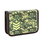 Пенал Belmil Camouflage Green, с 2 отк. планками, с аппликацией, ткань, 14х20х4 см