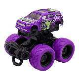Фрикционная машинка Funky Toys, с краш-эффектом, 4х4, фиолетовая