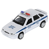 Модель машины Технопарк LADA-2114 Самара, Полиция, белая, инерционная