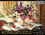 Пазл Konigspuzzle Робин Андерсон. Цветочный натюрморт, 1500 эл.