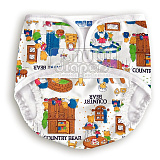 Трусики Multi Diapers Original, с карманом для сменного вкладыша, размер С, 7-18 кг, Семья