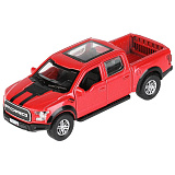 Модель машины Технопарк Ford F-150 Raptor, красная, инерционная
