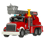 Пожарная машина Технопарк пластиковая, инерционная, свет, звук