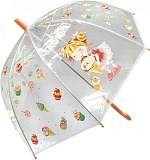 Зонт Mary Poppins Лакомка, детский, прозрачный, 45 см, полуавтомат