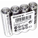 Батарейки солевые Sony New Ultra, АА R06, 4 шт., спайка
