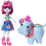 Кукла Mattel Enchantimals с большими зверюшками, Гедда Гиппо и Лейк