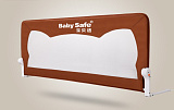 Барьер Baby Safe Ушки, для детской кроватки, 120*67 см, коричневый