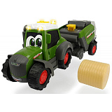 Трактор Dickie Happy Fendt с прессом для сена, 30 см, свет, звук