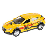 Модель машины Технопарк Infiniti QX30 Спорт, жёлтая, инерционная, свет, звук