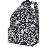 Рюкзак Brauberg Сити-Форма, Zebra, универсальный, белый/черный, 20L, 41х32х14 см