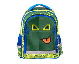 Рюкзак школьный Gulliver, с пикси-дотами, зеленый