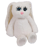 Мягкая игрушка ABtoys Реснички. Кролик, белый, 20 см