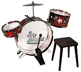 Барабанная установка Simba с тарелками, барабанными палочками и стульчиком