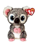 Мягкая игрушка TY Коала Карли, серая, пятнистая, 15 см